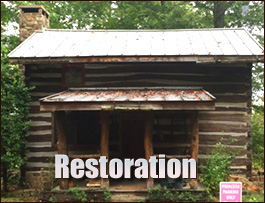 Historic Log Cabin Restoration  Zebulon, Georgia
